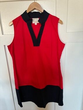 Sail to Sable navy red mini dress